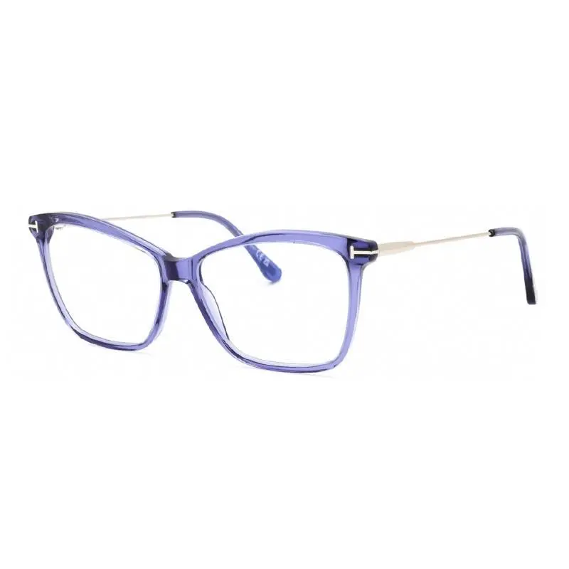 Tom Ford FT5687-B 081 Shiny Transparent Purple 56mm Eyeglasses