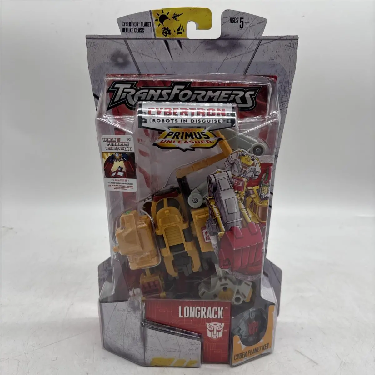 Hasbro Transformers Cybertron Rid Deluxe Longrack Action Figure with Bonus Dvd