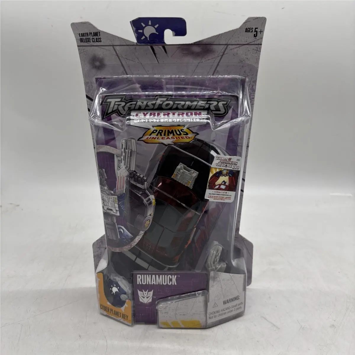 Transformers Cybertron Rid Runamuck Decepticon 2005 with Bonus Dvd