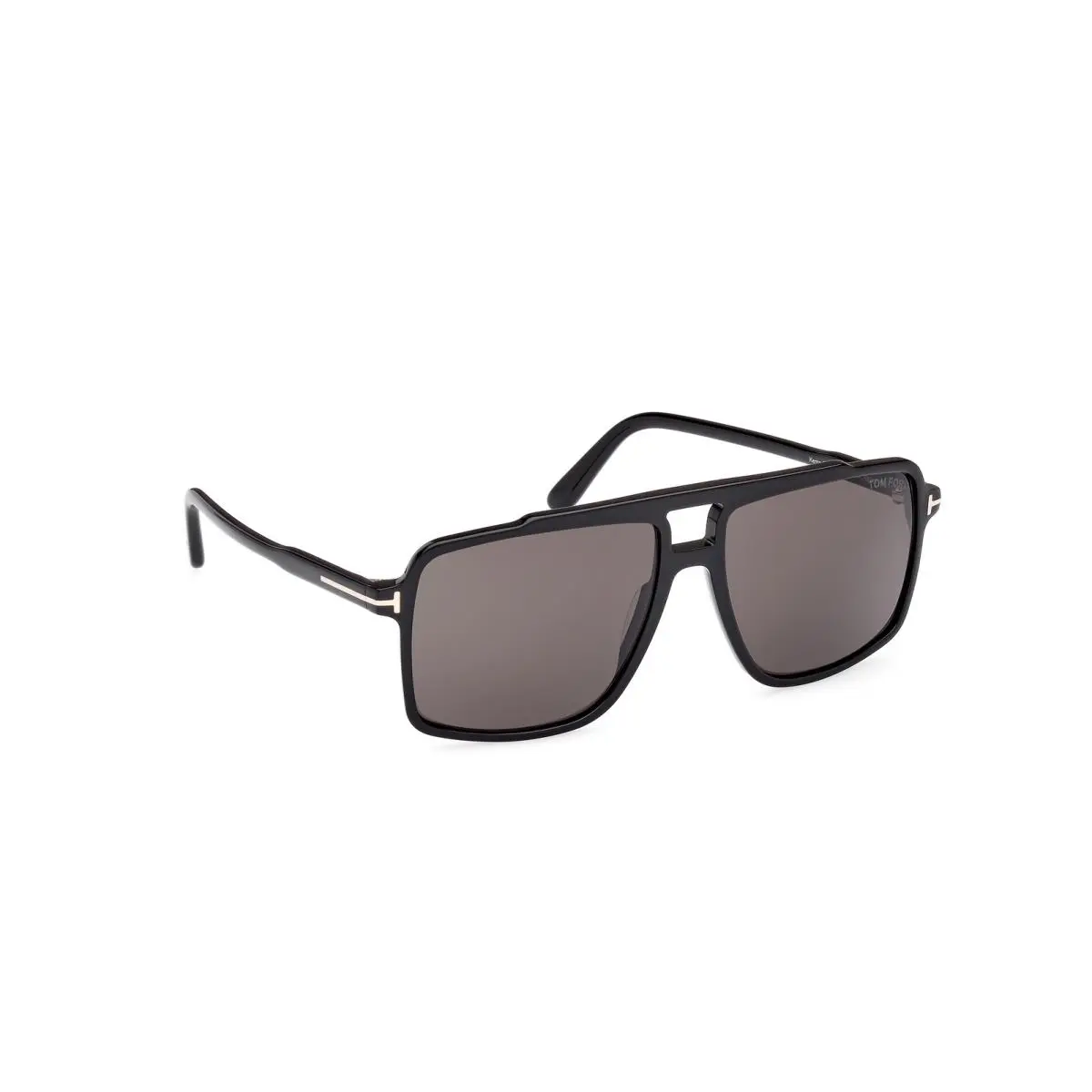 Tom Ford FT1177 01A Kemp Acetate Shiny Black Smoke 59 mm Men`s Sunglasses