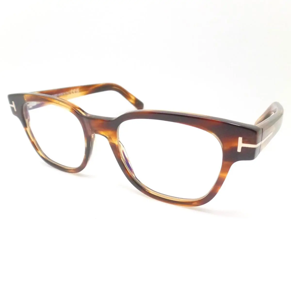 Tom Ford TF 5977-b 050 50 Brown Blue Block Frames