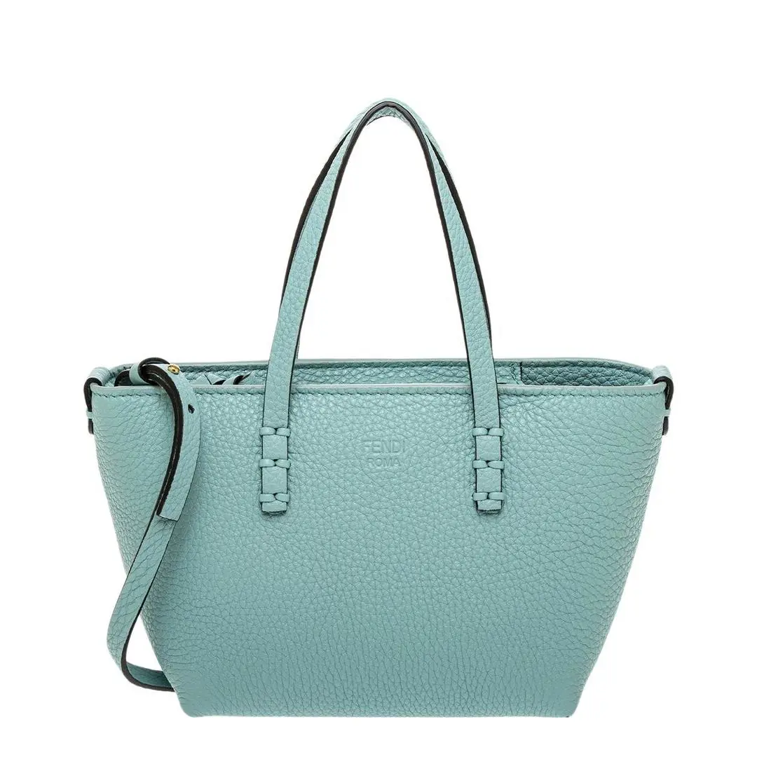 Fendi Roll Mini Leather Tote Women`s Blue