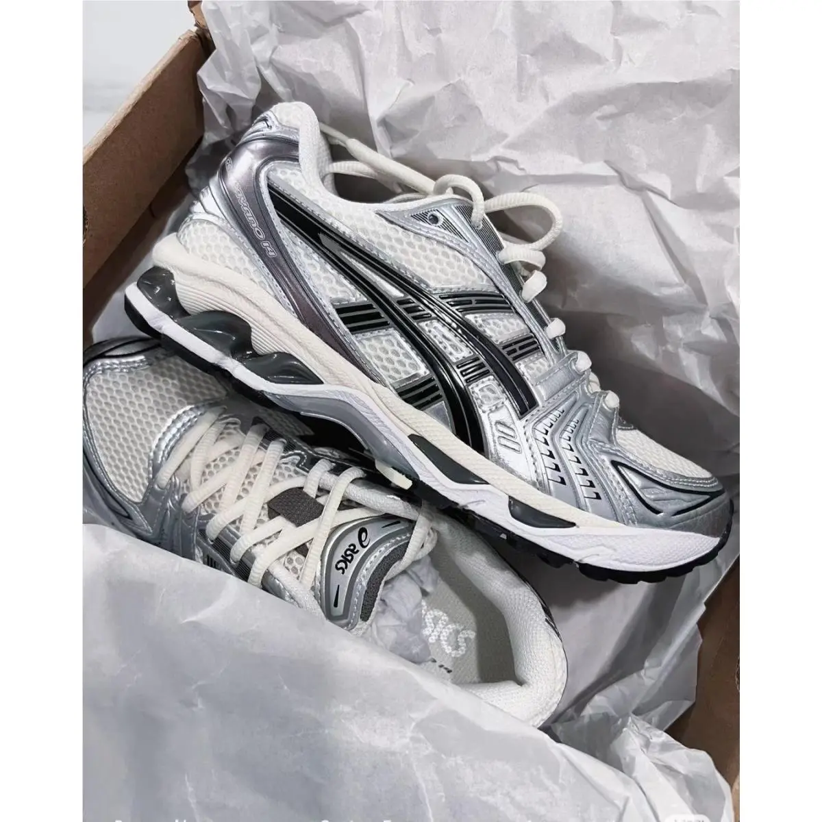 Asics shoes - Gel K14 - Gel - 1201A019-108 - Black cream 9