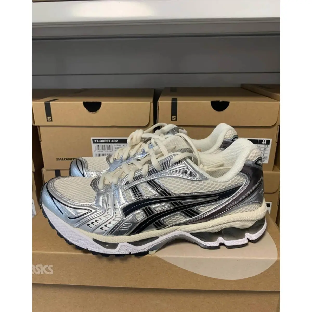 Asics shoes - Gel K14 - Gel - 1201A019-108 - Black cream 5