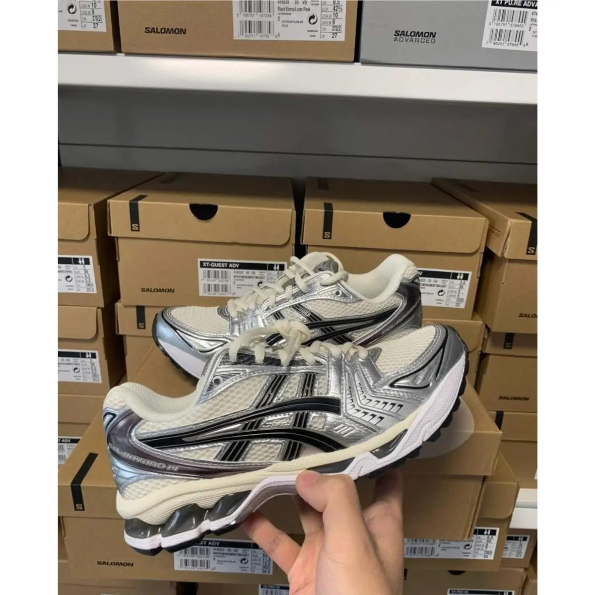 Asics shoes - Gel K14 - Gel - 1201A019-108 - Black cream 6