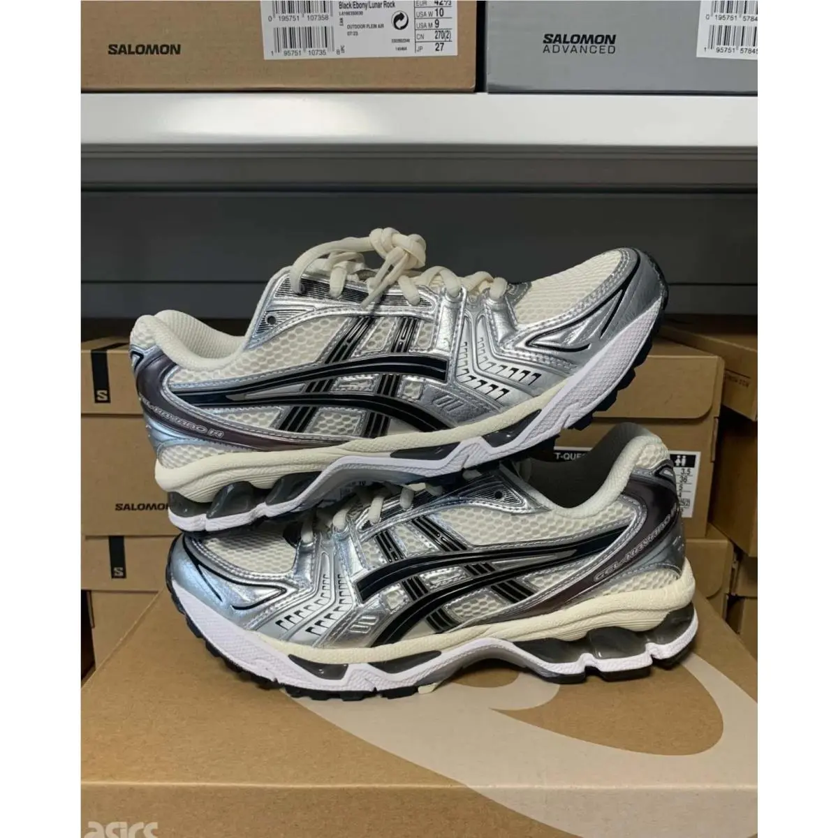 Asics shoes - Gel K14 - Gel - 1201A019-108 - Black cream 7
