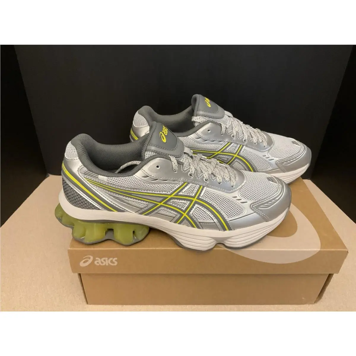 Mens Sz 10.5 Asics Gel-kinetic Fluent Glacier Grey Steel Grey 1203A591-020 Shoes