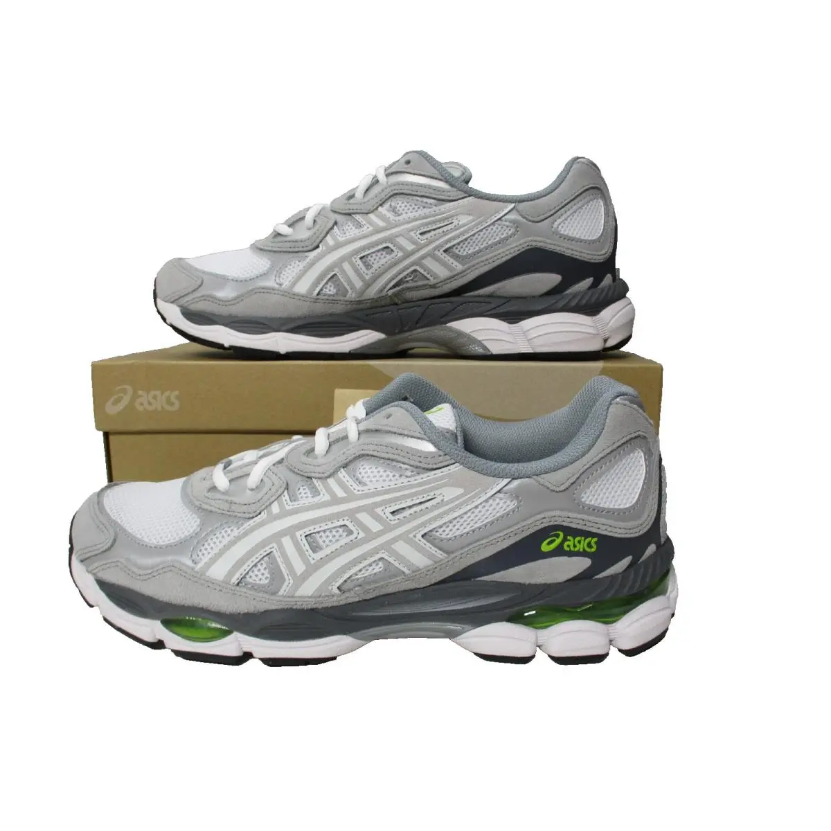 Asics Gel-nyc White Glacier Gray Mens Size 10 Running Shoes