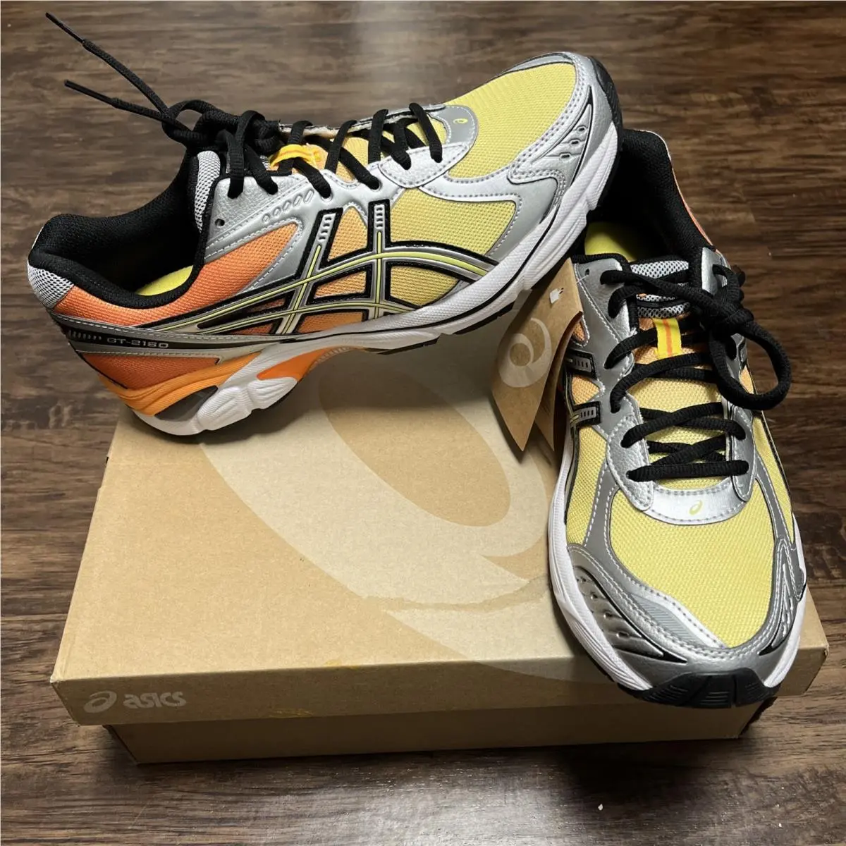 Asics Gel GT-2160 Men’s Size 9 Sun Peach Orange Silver 1203A783-700 Women 10.5