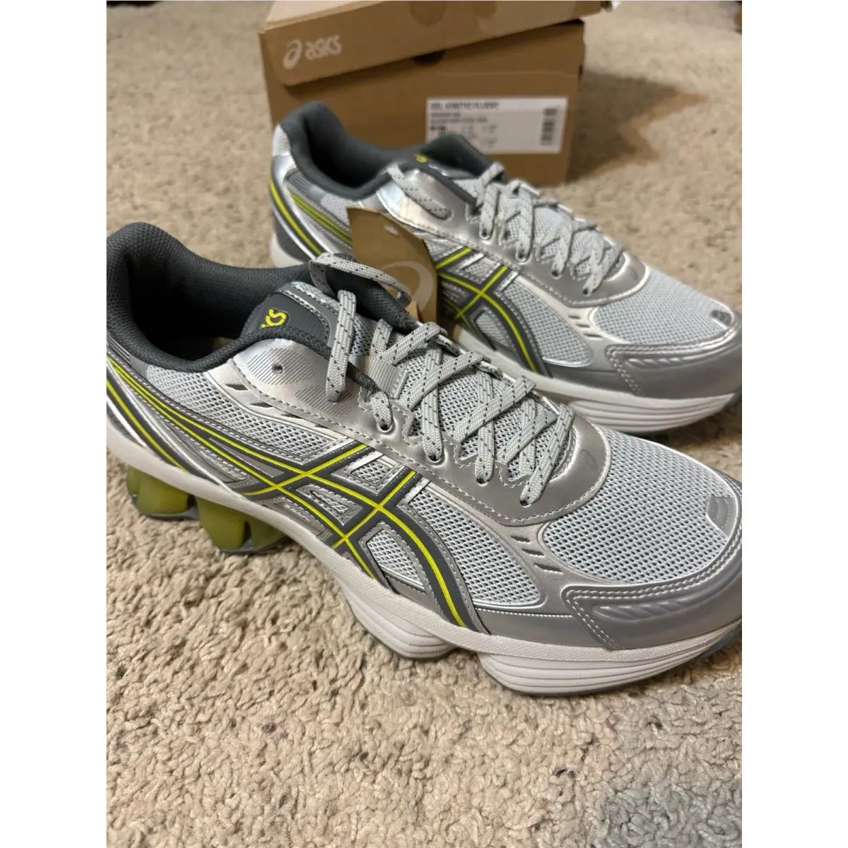 Asics Men`s Gel Kinetic Fluent 10.5 10 1/2 Glacier Grey Steel Grey