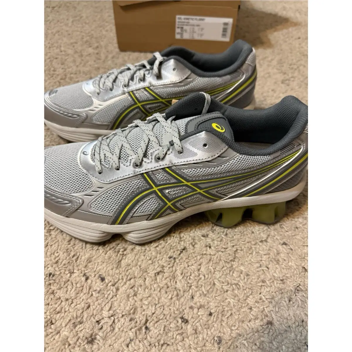Asics shoes - ASICS Gel Kinetic Fluent - Gel Kinetic Fluent - 1203A591-101 - Silver, Manufacturer: White/White 2