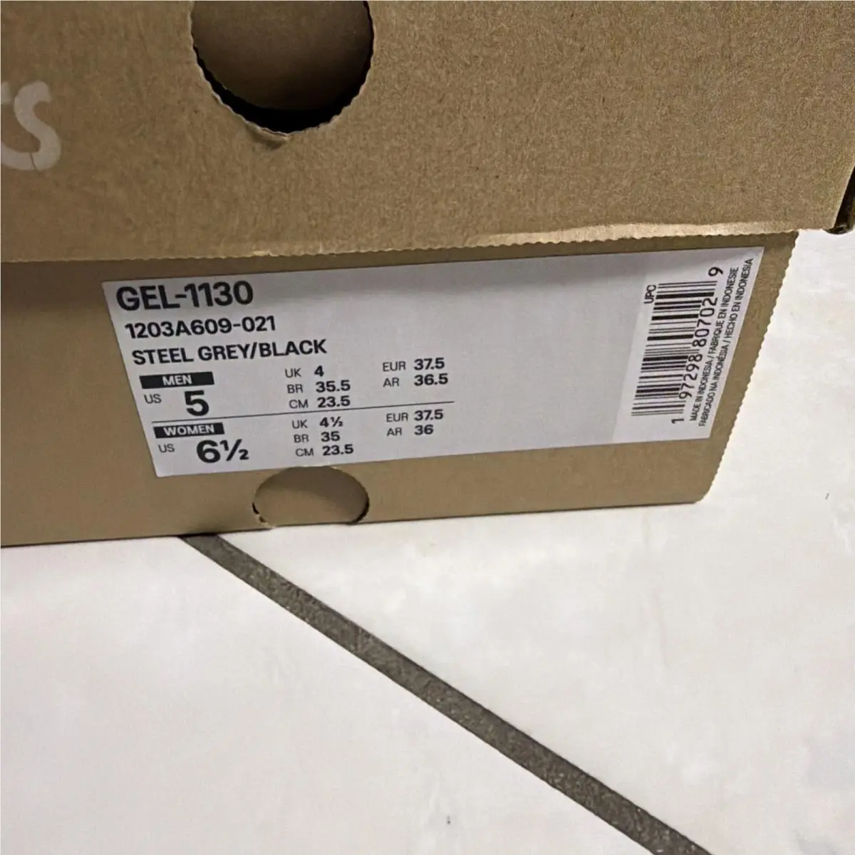 Asics shoes - ASICS GEL-1130 - 1203A609-021 - Gray 4