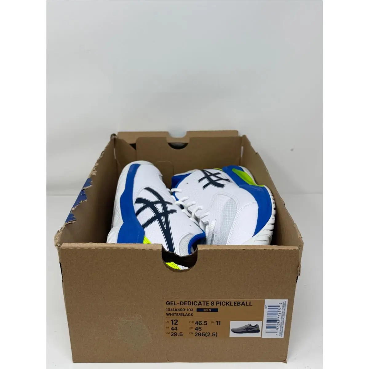 Asics shoes - ASICS GEL-Dedicate 8 - 1041A409-103 - White (UPC: 197298712255) 4