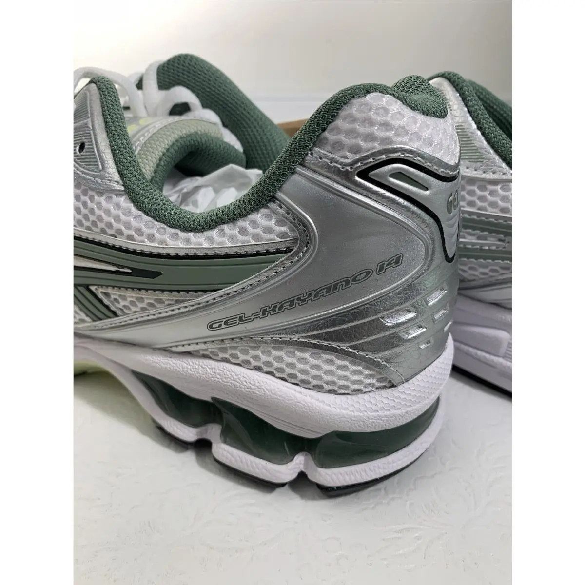 Asics shoes - Asics Gel-Kayano 14 White Slate Grey - 1201A019-107 - White (UPC: 0196074664511) 7
