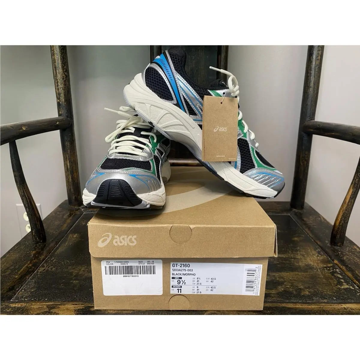 Asics shoes - ASICS - 1203A275-003 - Black/Morpho 7