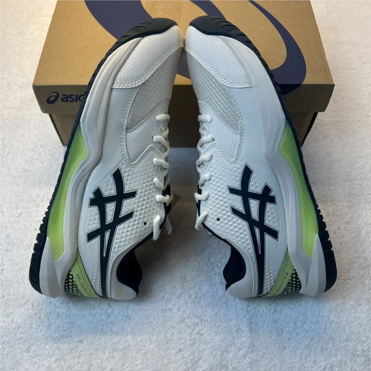 Asics shoes - ASICS GEL-Dedicate 8 - White/Lime/Navy 2