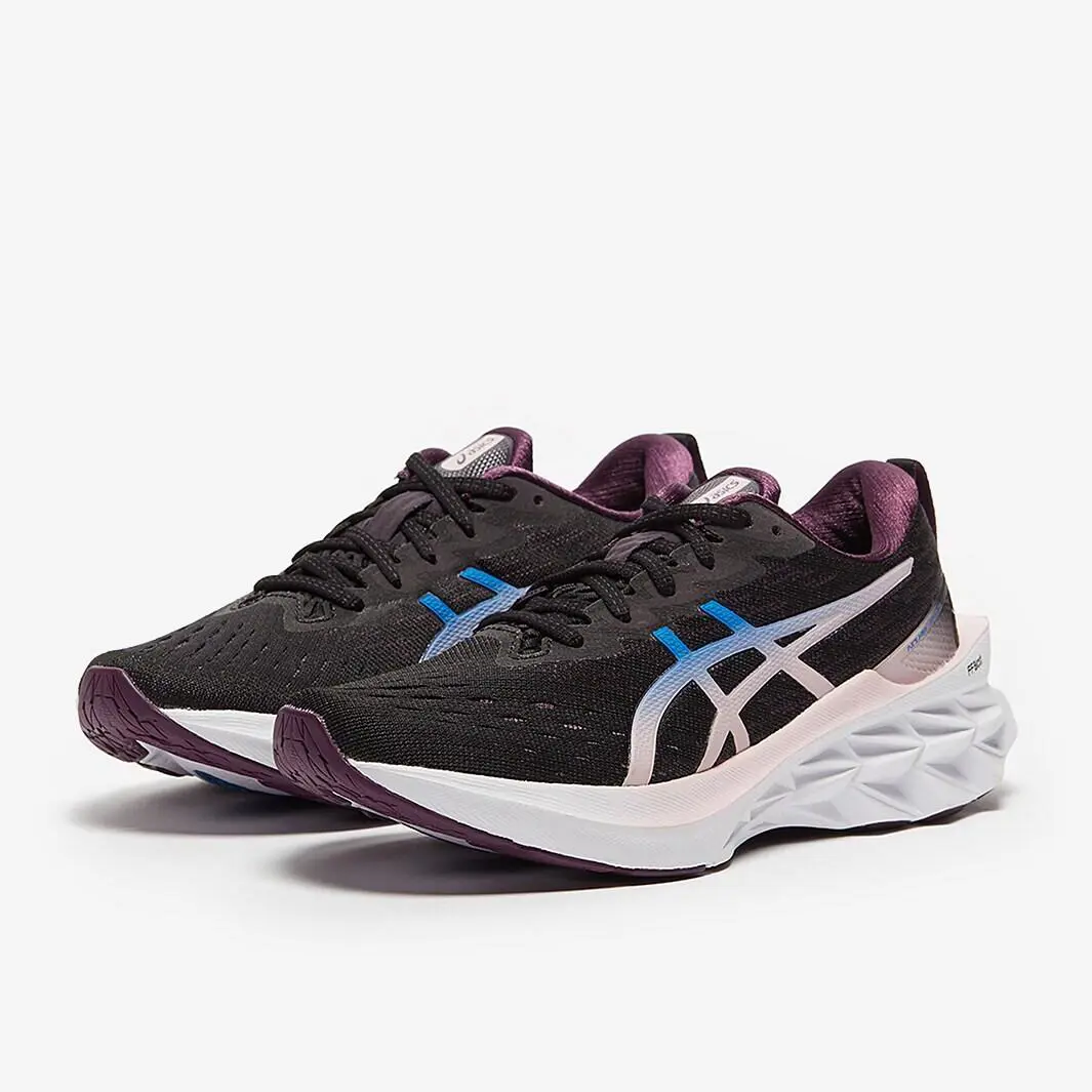 Asics Novablast 2 Black Lake Drive Purple Blue Running Shoes Women 11