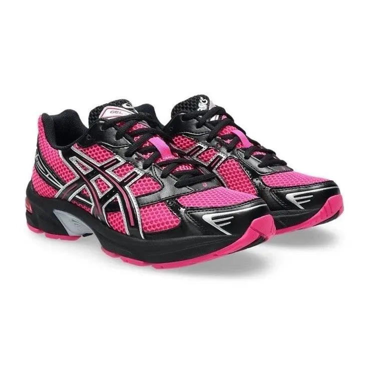 Asics Gel-1130 Pink Black 1202A536-700 Women`s Size 6.5 W 5 Boys Silver