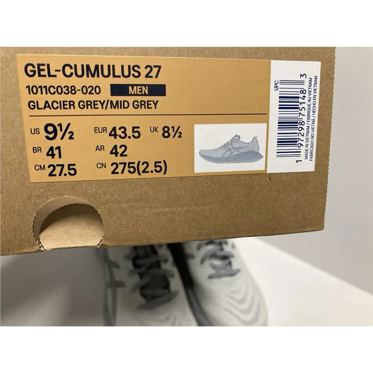 Asics shoes - ASICS GEL-Cumulus - 1011C038-020 - Gray (UPC: 197298751483) 8