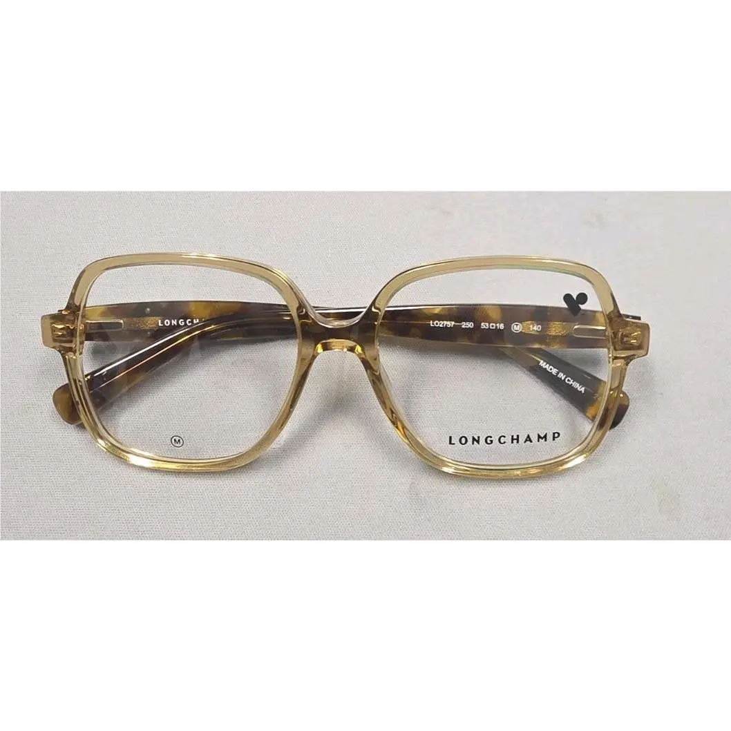 LO2757 Eyeglasses Eye Glasses 250 Transparent Brown 53mm by Longchamp