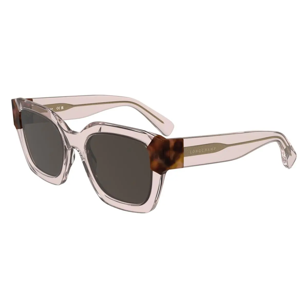 LO 771 S Transparent Rose/rose Havana 613 Size 50 Sunglasses by Longchamp