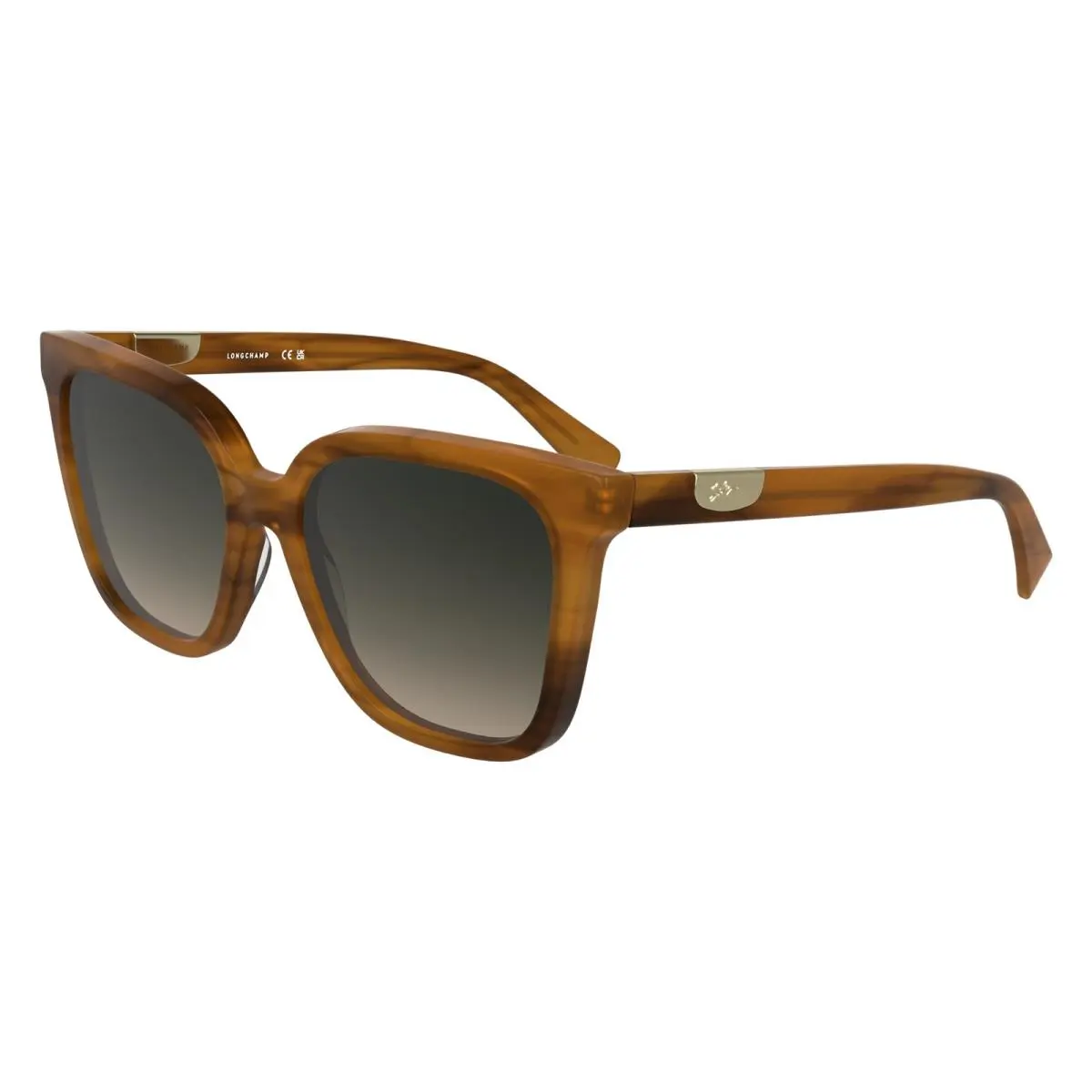 Longchamp LO772S Striped Brown 211 Sunglasses