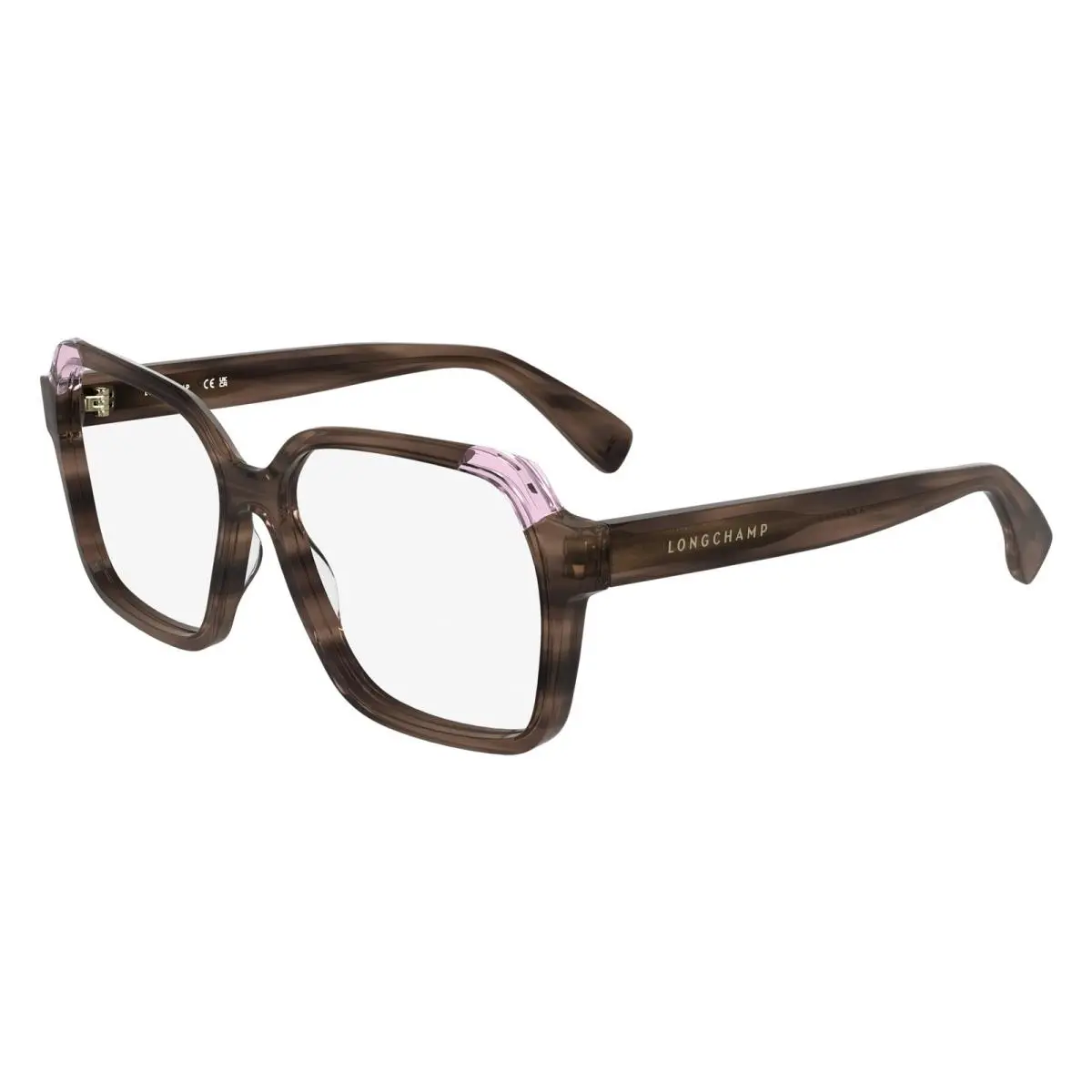 Longchamp LO 2763 Striped Peach/pink 657 Size 55 Eyeglasses
