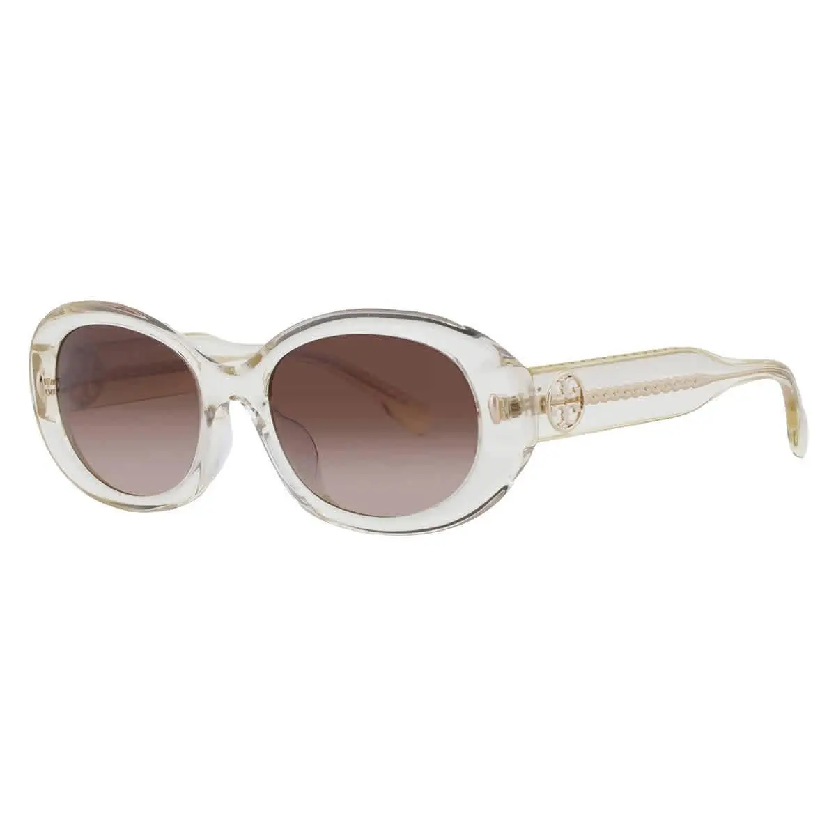 Brown Gradient Oval Ladies Sunglasses TY7214U 195213 53 by Tory Burch
