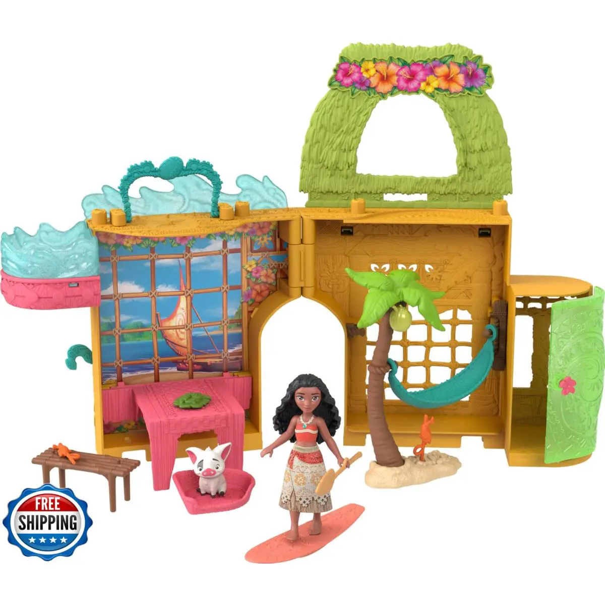 Mattel Disney Princess Toys Moana Storytime Stackers Doll House