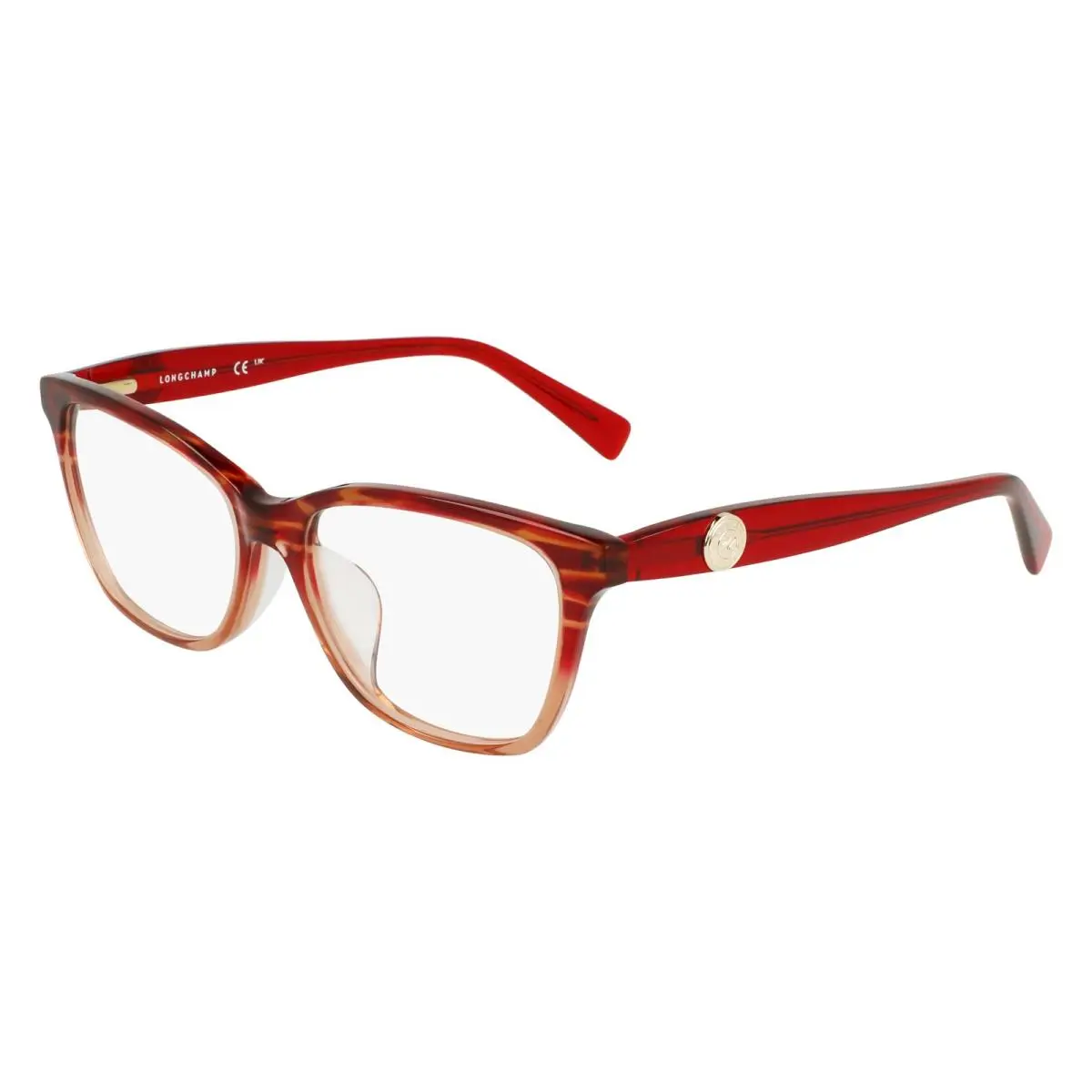 Longchamp LO 2744 LB Textured Red 606 Size 55 Eyeglasses