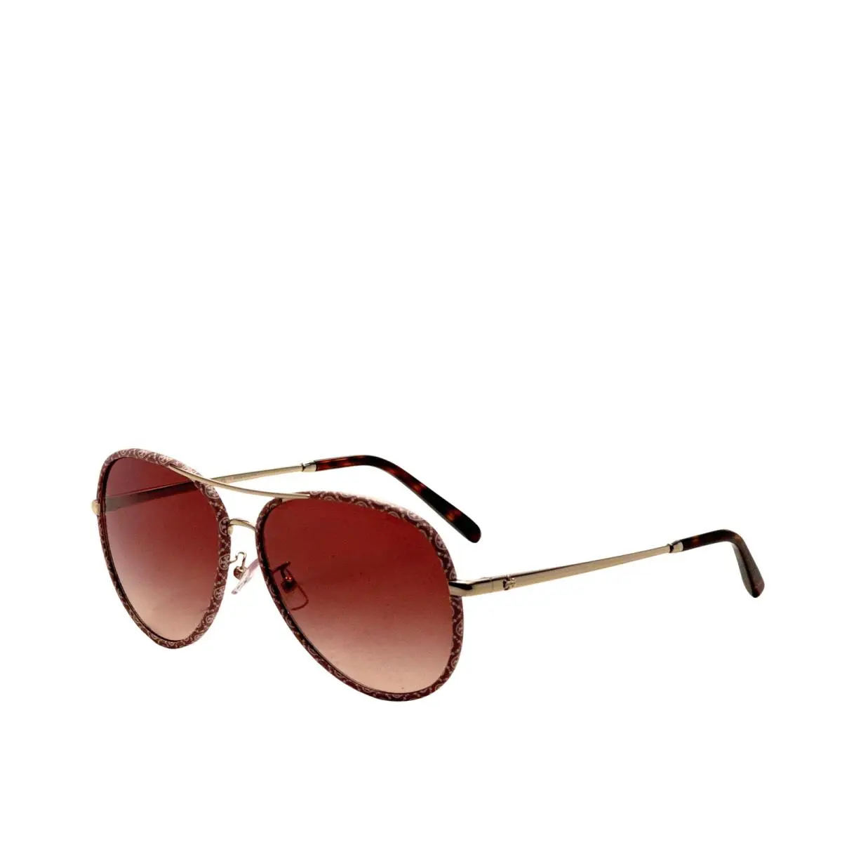 Women`s 60mm Light Gold Brown Wrap Sunglasses TY6114-336013-60 by Tory Burch