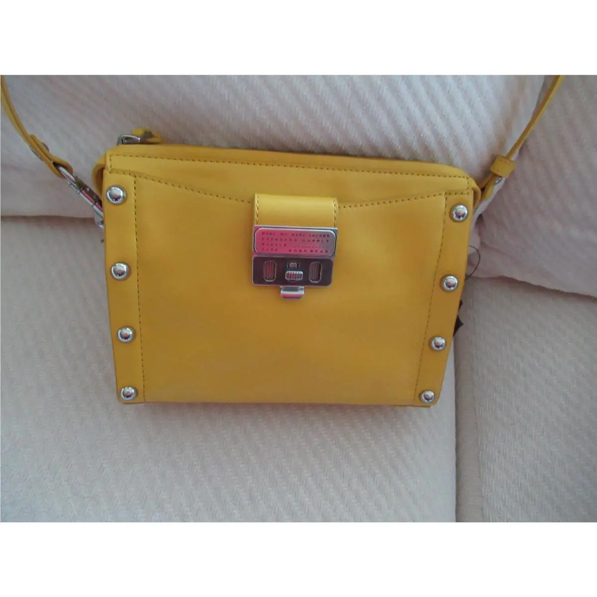 Marc By Marc Jacobs Pretty/ Modern Yellow Cross Body Bag-M0007614-$398