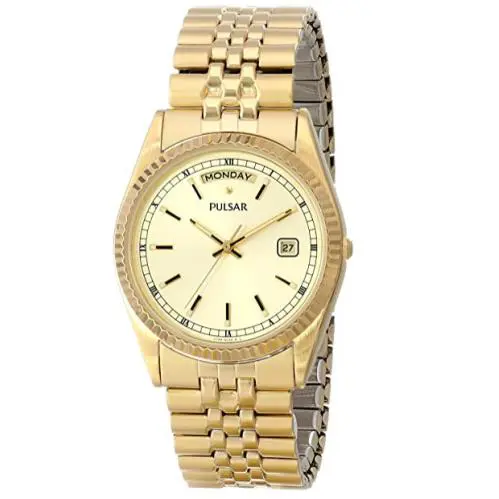 Men`s Gold Color Watch PVM004 by Pulsar