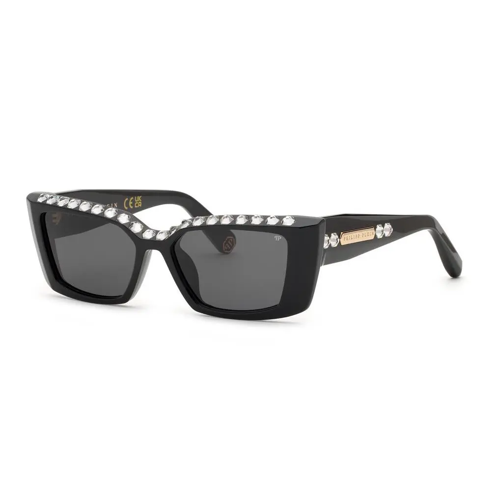 Philipp Plein SPP215S Black w Smoke 700s Sunglasses