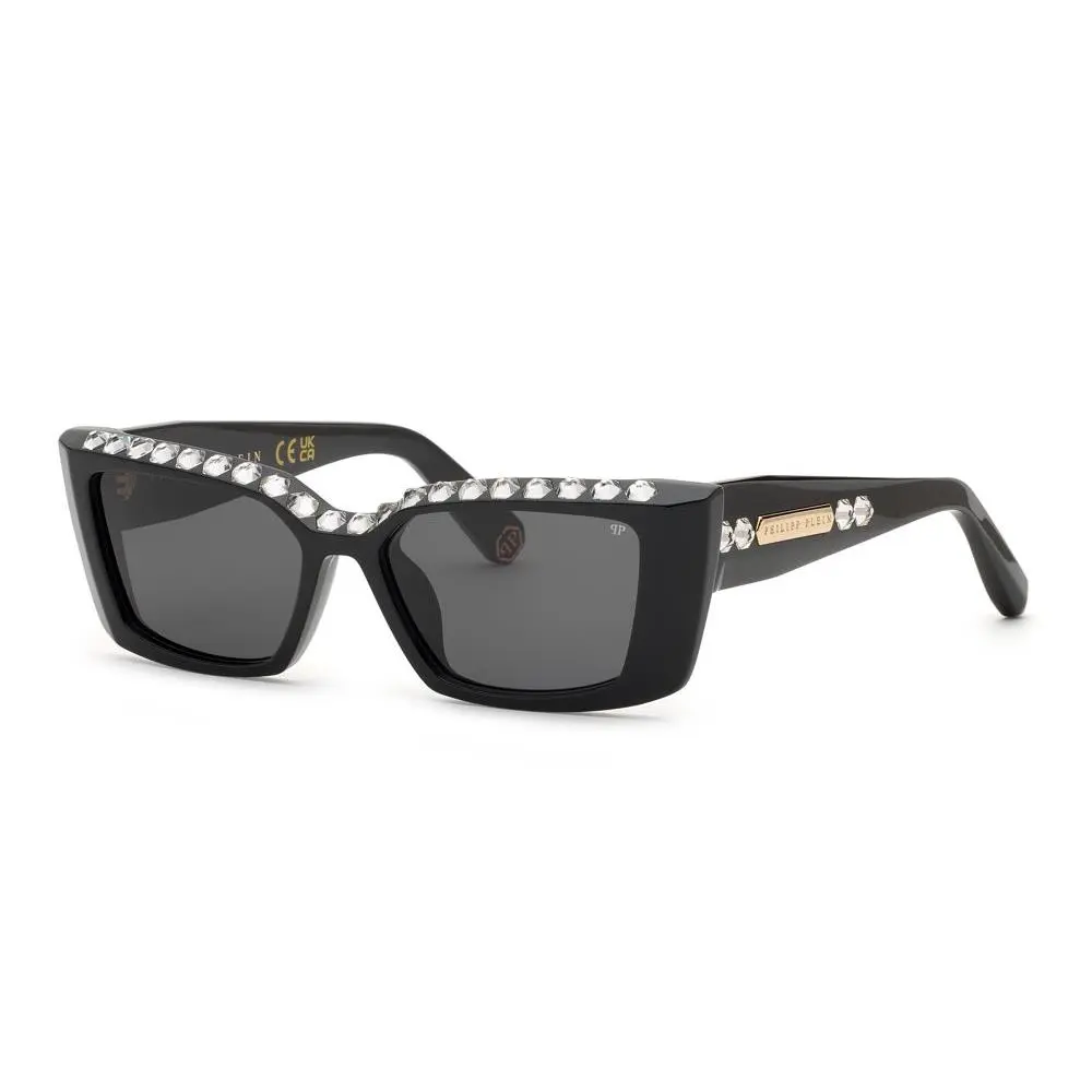 Philipp Plein SPP215S Sunglasses 700S Black W Smoke 55mm Unisex