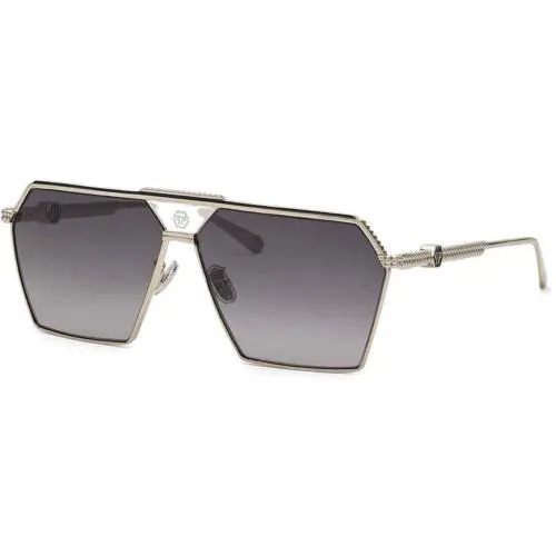 Philipp Plein SPP076M Full Palladium 0579 Sunglasses