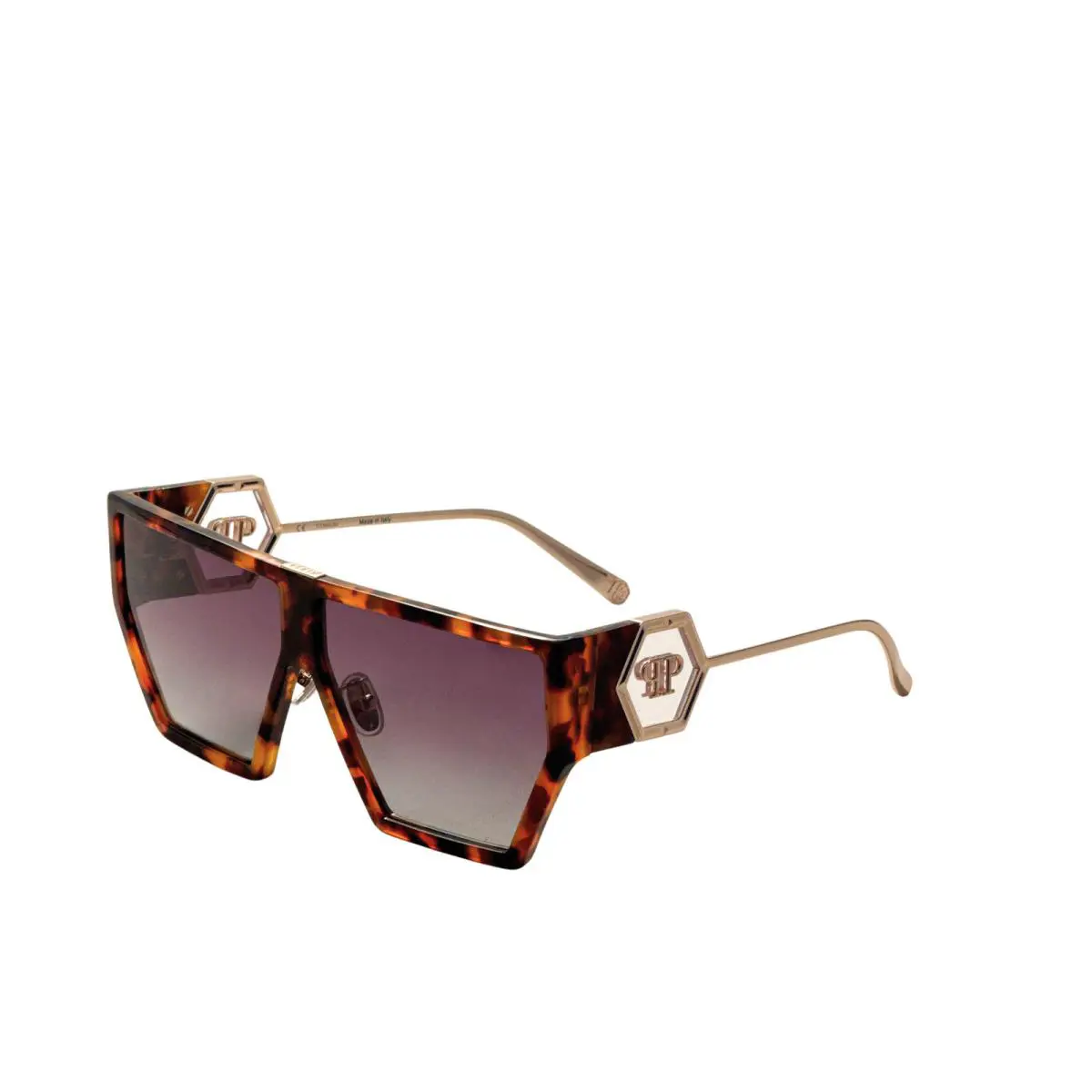 Philipp Plein Women`s 65 mm Black Havana Sunglasses SPP040M650728