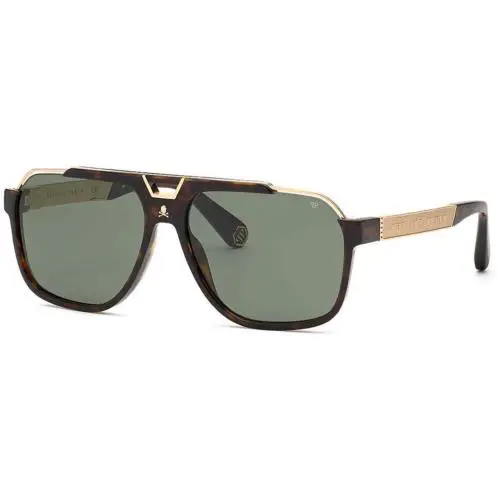 Philipp Plein SPP046V Dark Havana 0722 Sunglasses