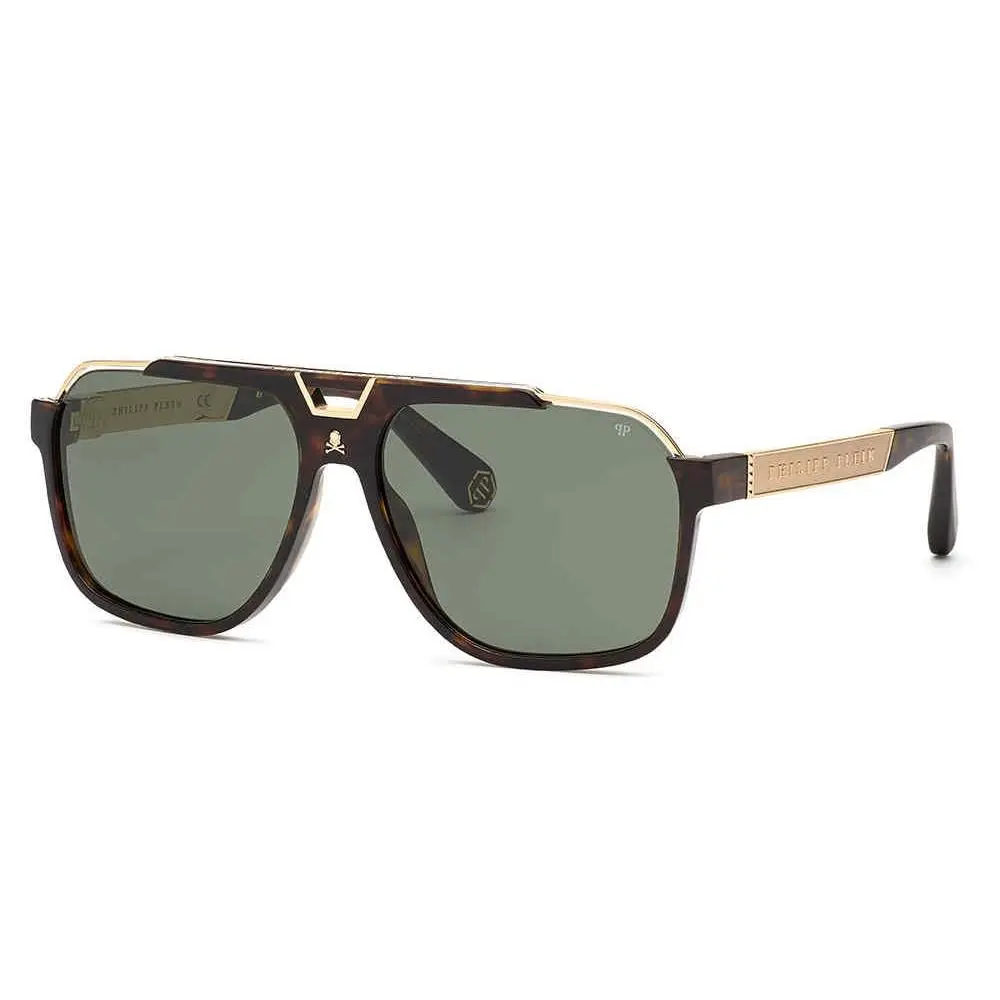 SPP046V Sunglasses 0722 Dark Havana 61mm Unisex by Philipp Plein
