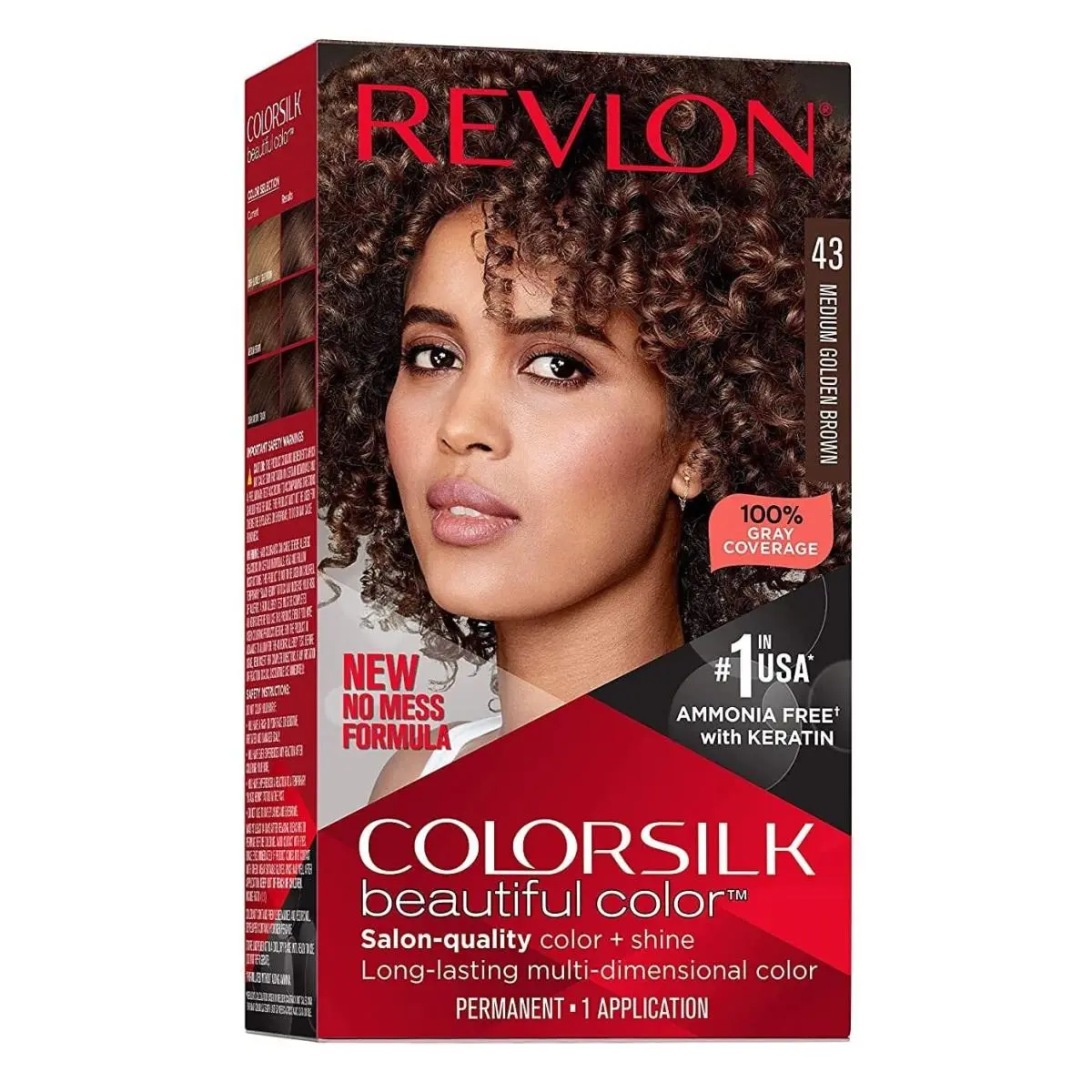 Revlon 6 Pack Brown Hair Coloring Agent Ammonia Free 100 Gray Coverage 3D Gel Tech