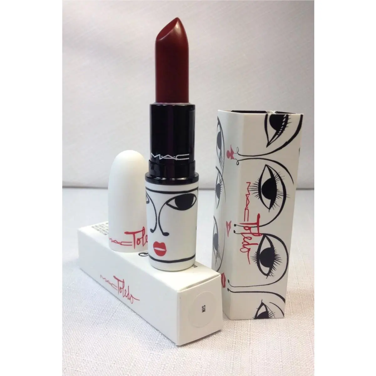 Mac Sin Toledo Collection Lipstick Matte W/receipt Deep Red