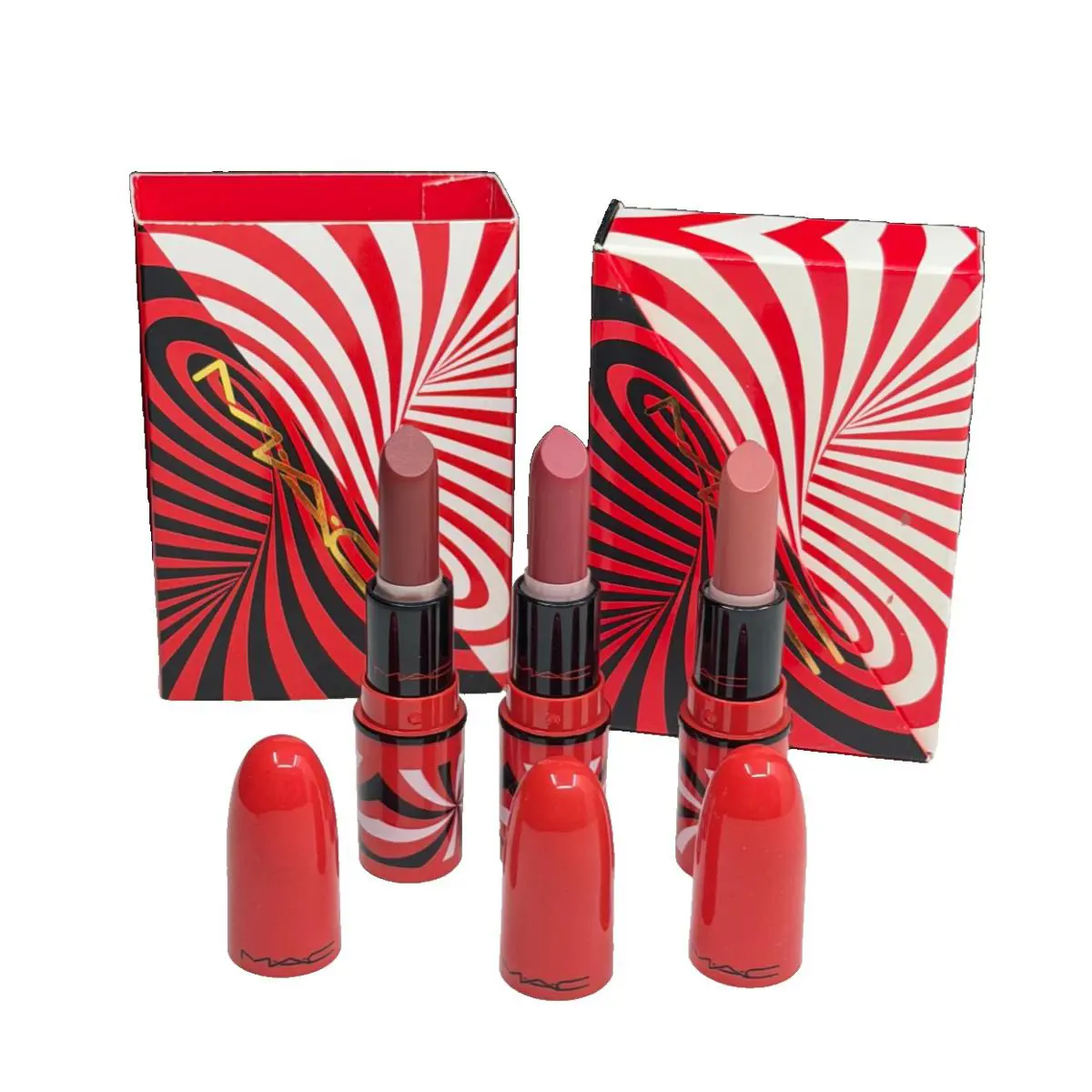 Mac Tiny Tricks Mini Lipstick Trio Set Neutral 0.05 oz Each