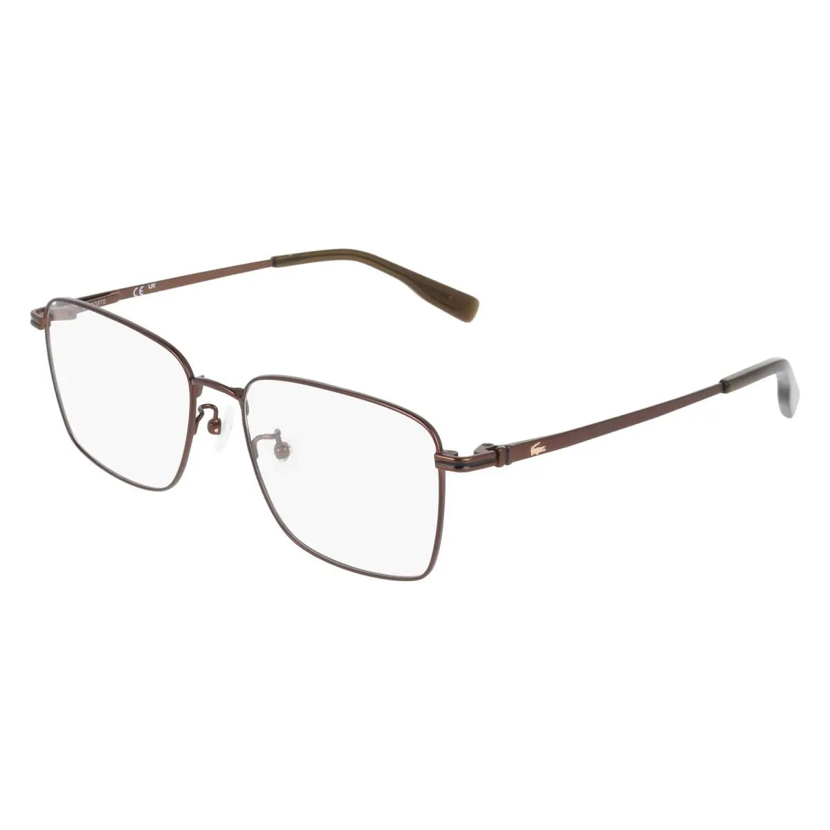 L 2529 LB Satin Brown 200 Size 54 Eyeglasses by Lacoste