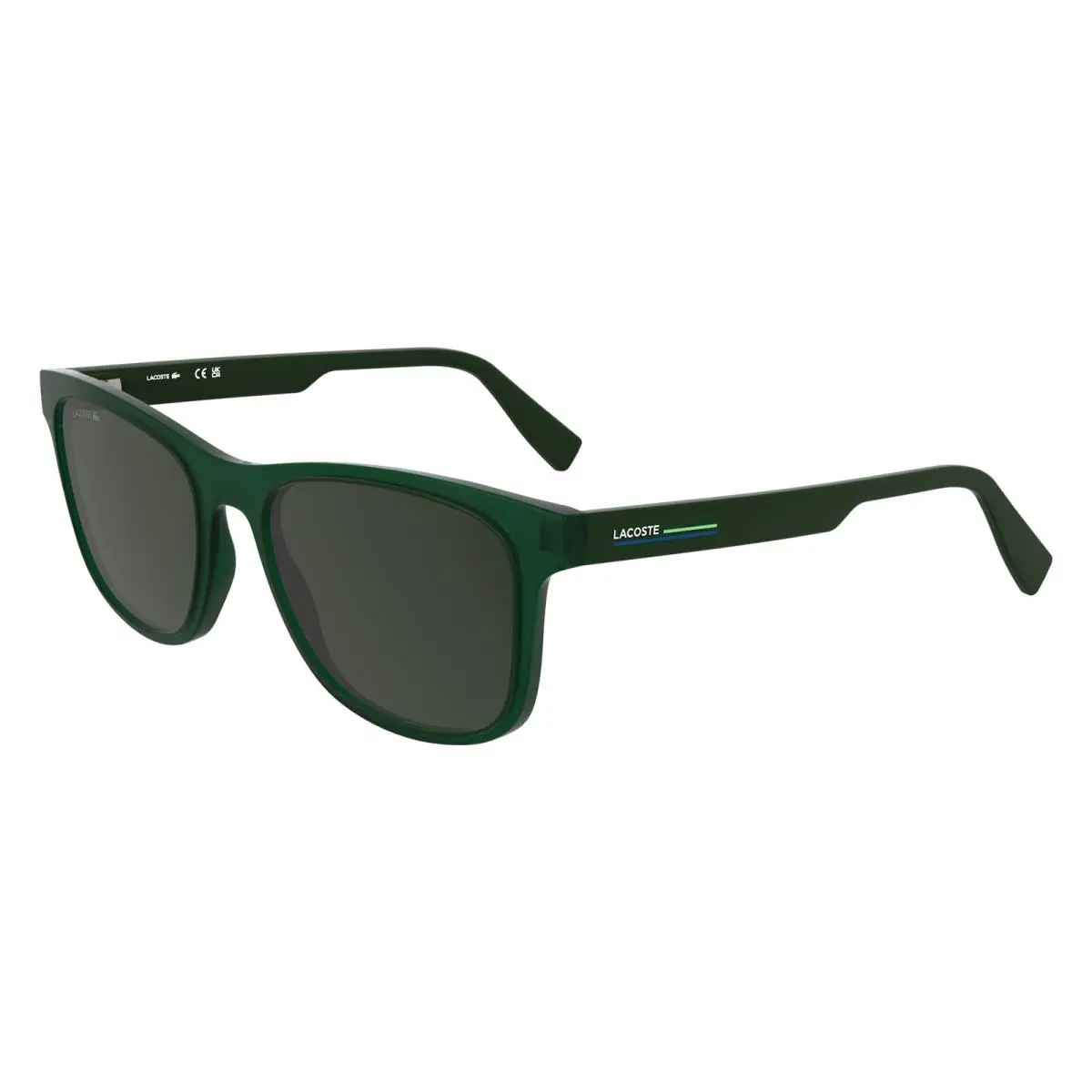 L6054S Transparent Green 301 Sunglasses by Lacoste