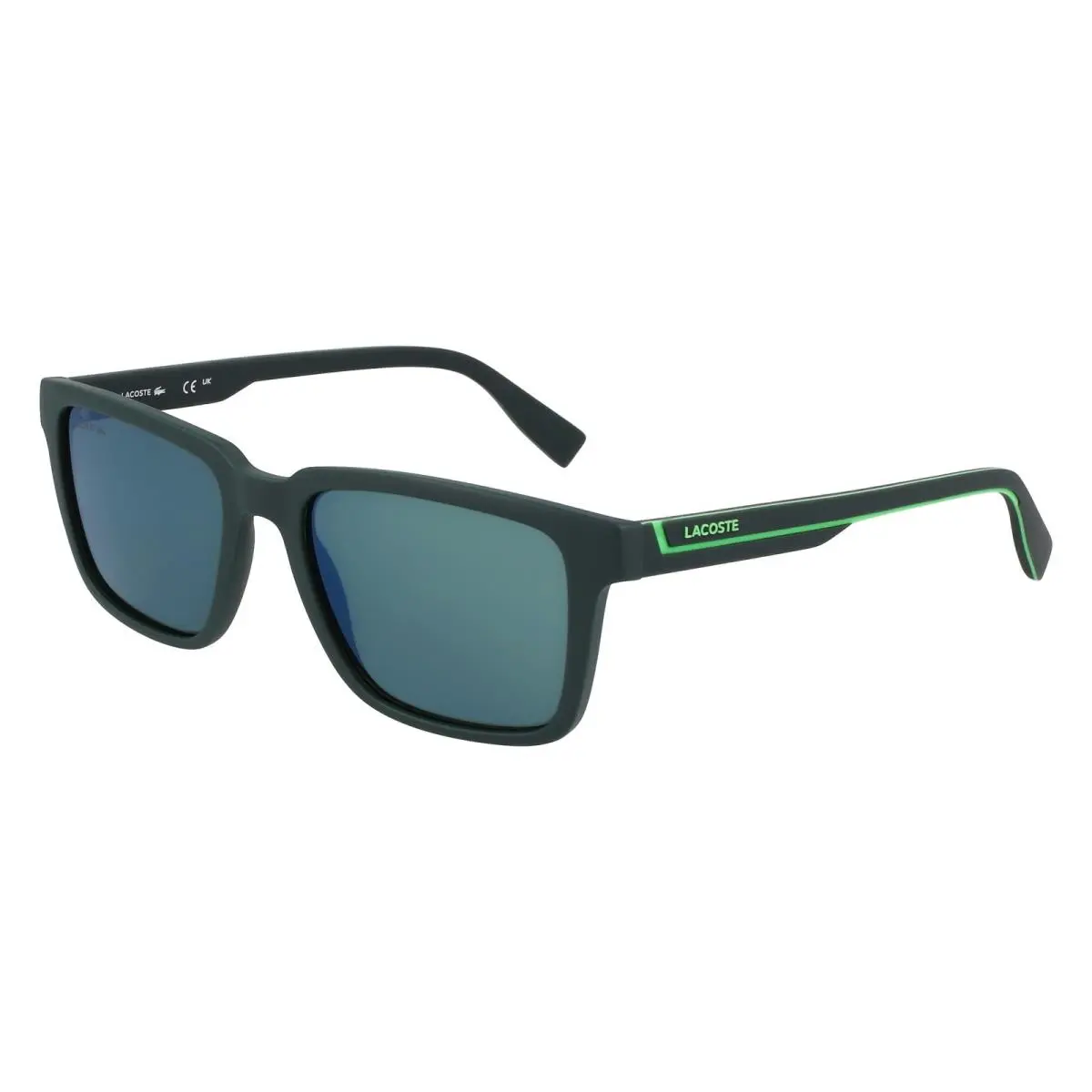 L 6032 S Matte Green 301 Size 54 Sunglasses by Lacoste