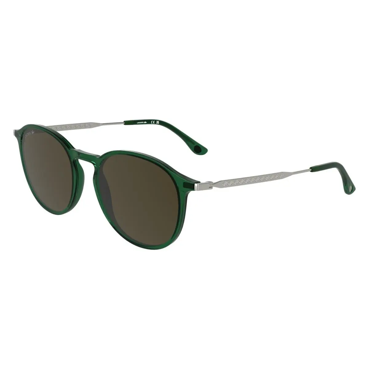L 6061 S Transparent Green 301 Size 52 Sunglasses by Lacoste