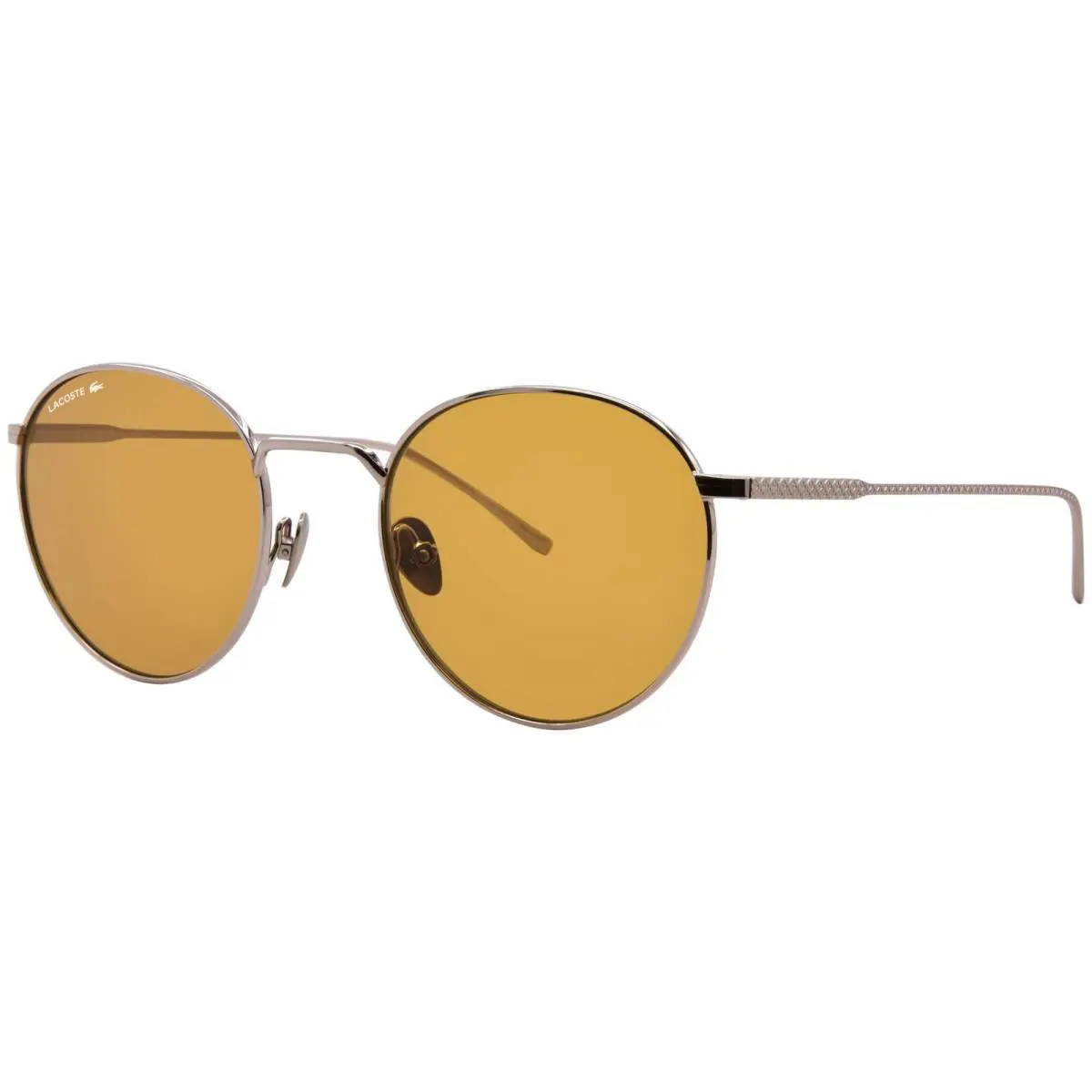 Lacoste L202SPC 718 Sunglasses Light Gold/gold Lenses Round Shape 50mm