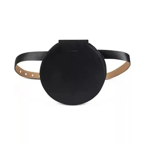 Calvin Klein Women`s Round Crossbody Belt Bag Fanny Pack - Size Small - Black