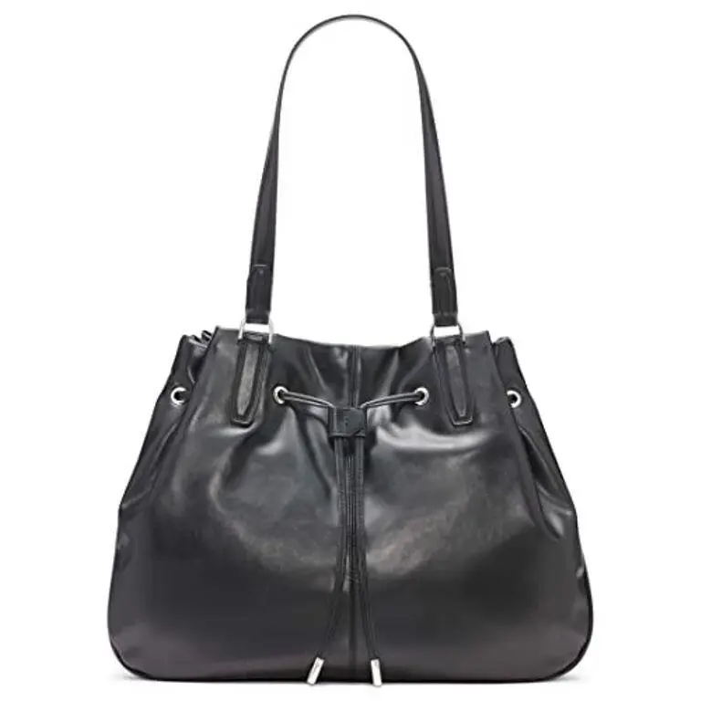 Calvin Klein Women`s Lapis Tote Bag Black Silver
