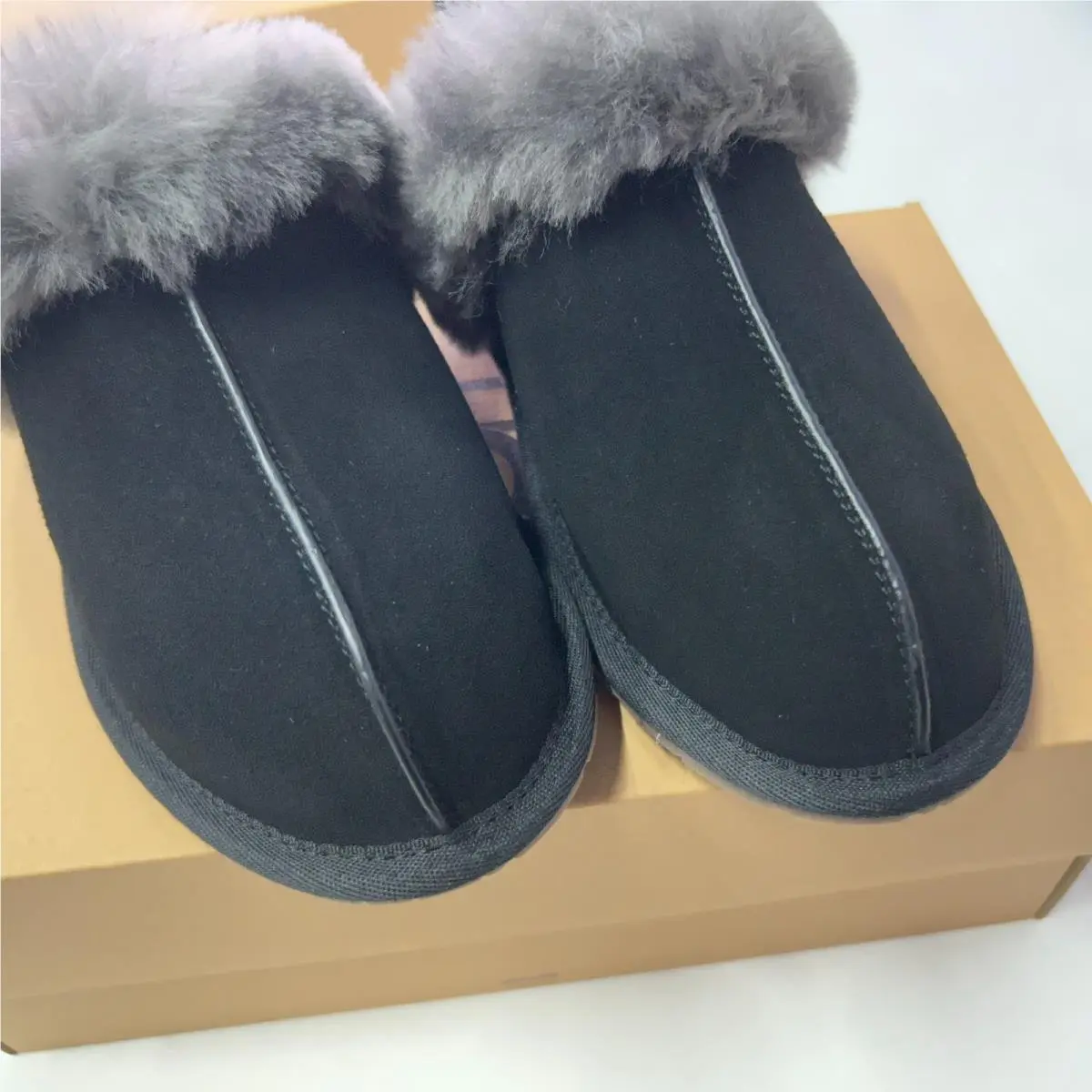 UGG shoes - UGG Australia Scuffette - Australia Scuffette - Black Gray 3